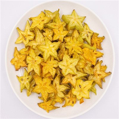 Chips di carambola fritte sottovuoto